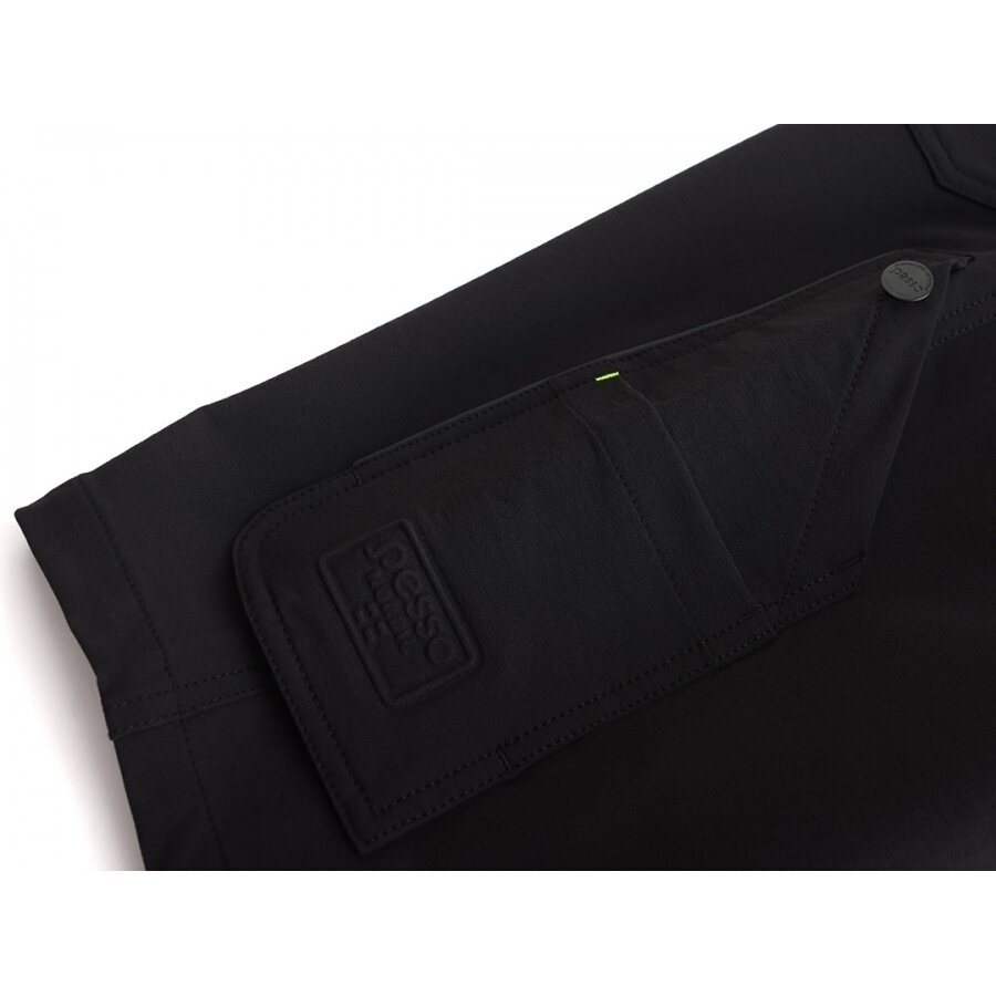 Darbo šortai Pesso Mercury Stretch KS145B iš tvirto nailoninio audinio su elastanu, juodi 12 Darbo šortai Pesso Mercury Stretch KS145B iš tvirto nailoninio audinio su elastanu, juodi 12
