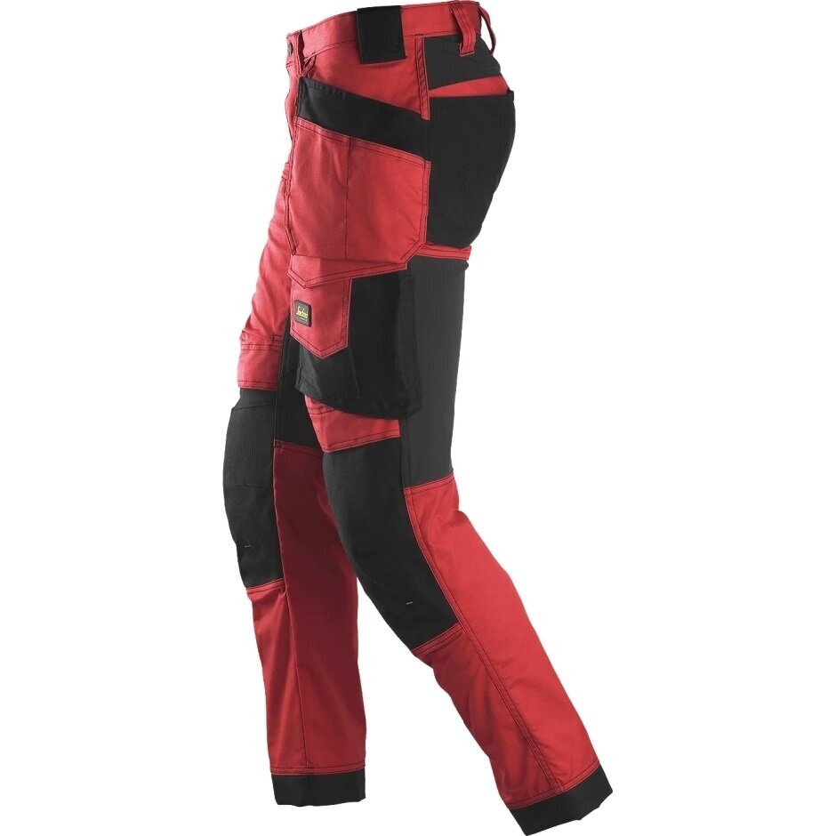 Darba bikses no elastīga auduma ar iekarināmām kabatām SNICKERS WORKWEAR AllroundWork, sarkanas 2 Darba bikses no elastīga auduma ar iekarināmām kabatām SNICKERS WORKWEAR AllroundWork, sarkanas 2