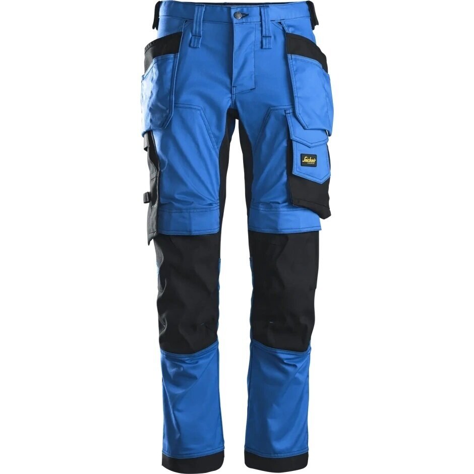 Darba bikses no elastīga auduma ar iekarināmām kabatām SNICKERS WORKWEAR AllroundWork, zilas 6