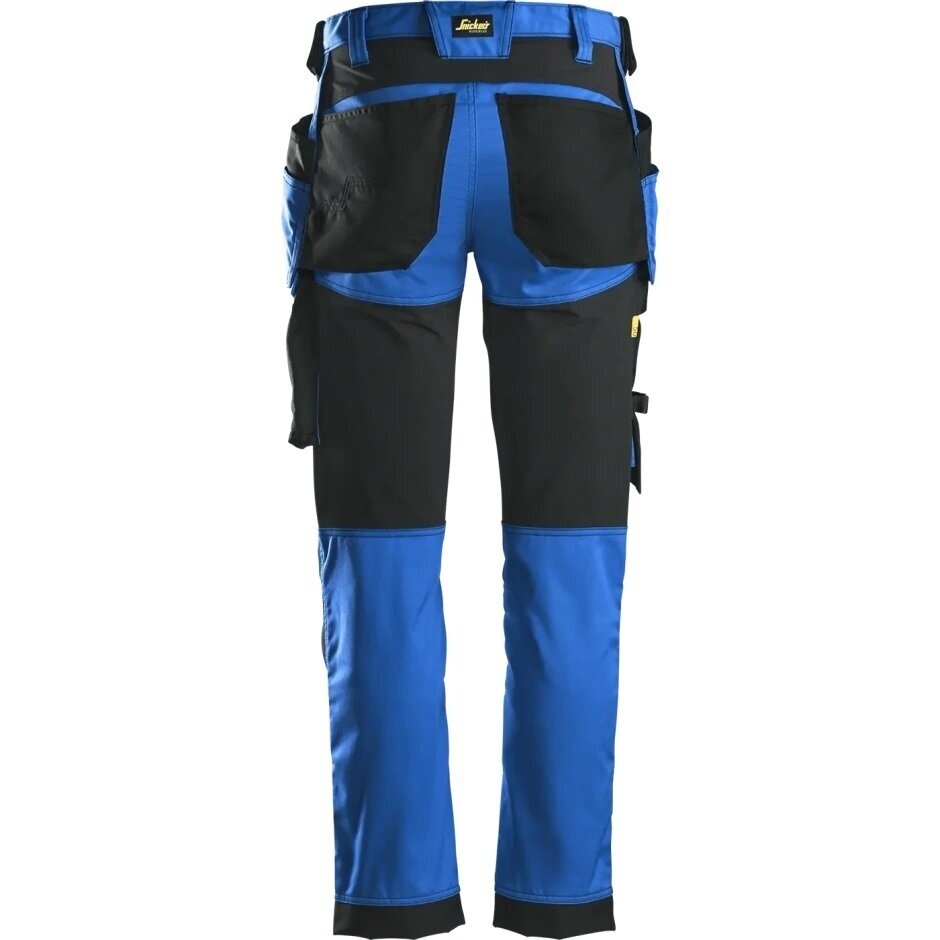 Darba bikses no elastīga auduma ar iekarināmām kabatām SNICKERS WORKWEAR AllroundWork, zilas 3 Darba bikses no elastīga auduma ar iekarināmām kabatām SNICKERS WORKWEAR AllroundWork, zilas 3