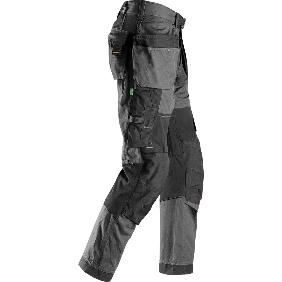 SNICKERS WORKWEAR FlexiWork 6902 darba bikses ar karājamām kabatām, tumši pelēkas 3 SNICKERS WORKWEAR FlexiWork 6902 darba bikses ar karājamām kabatām, tumši pelēkas 3