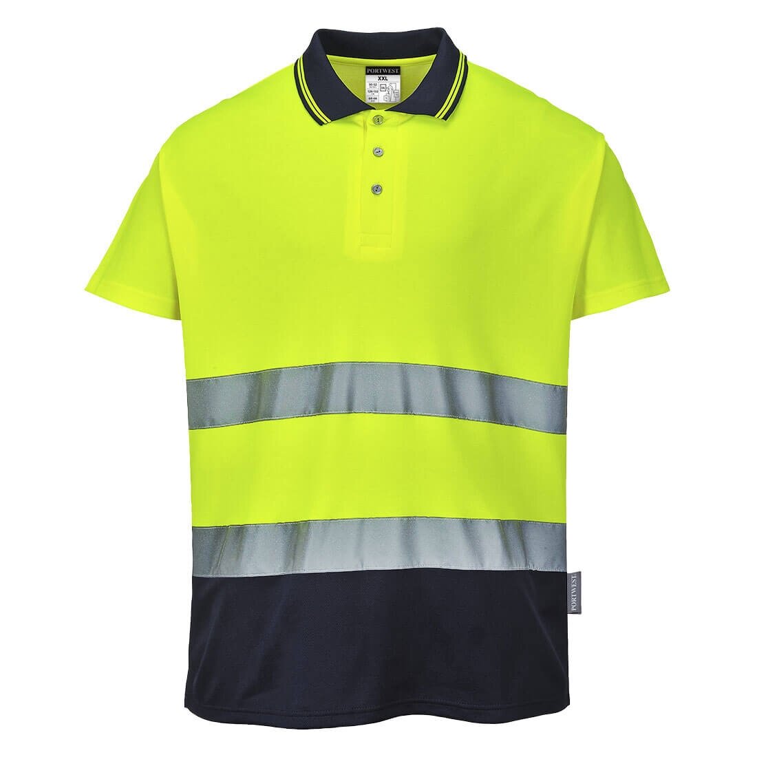 Dvispalviai medvilniniai polo marškinėliai Portwest S174 4 Dvispalviai medvilniniai polo marškinėliai Portwest S174 4