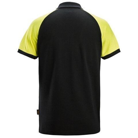 Divkrāsu SNICKERS WORKWEAR 2750 polo krekls, melna/dzeltena 1