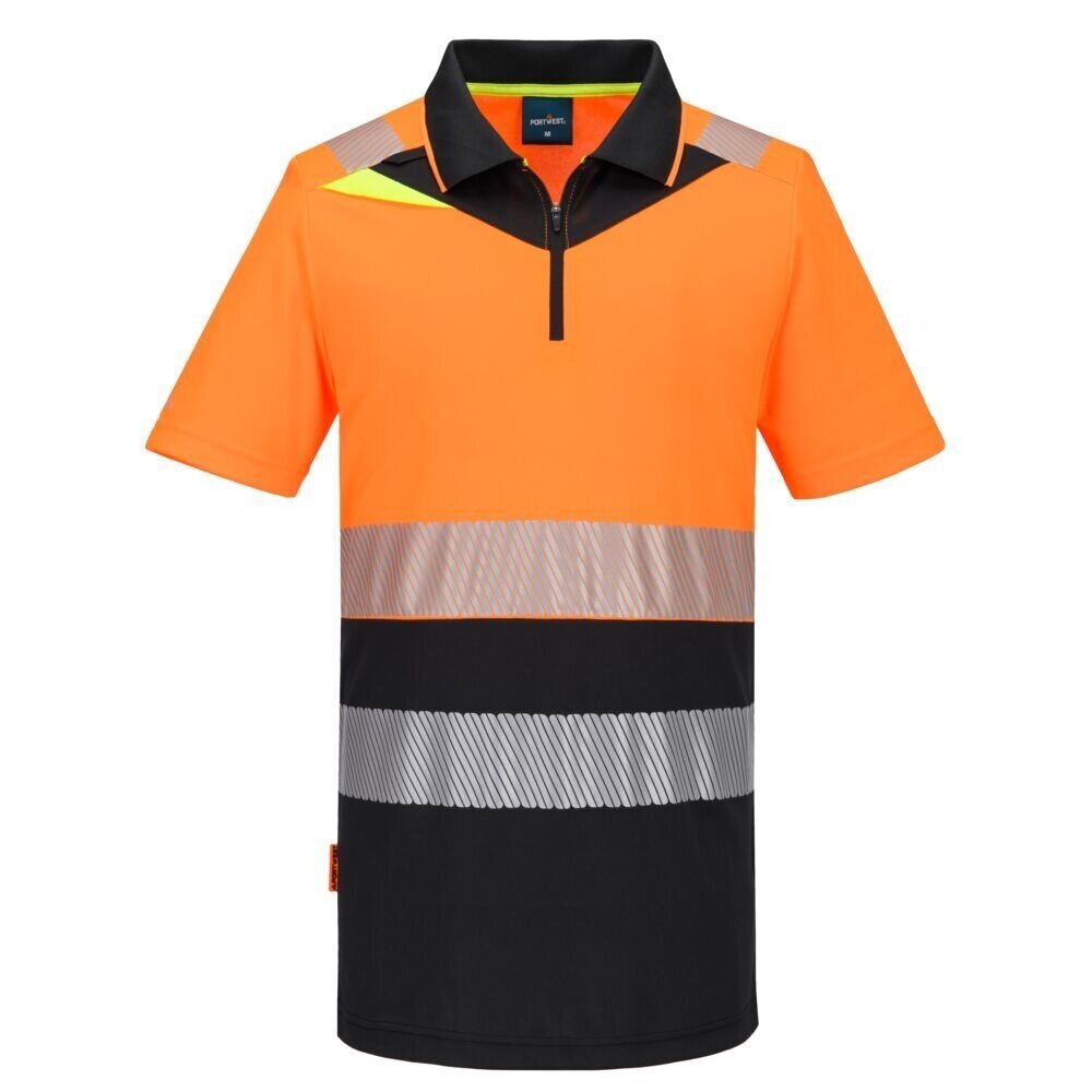 PORTWEST DX435 Hi-Vis Polo krekls ar rāvējslēdzēju 14