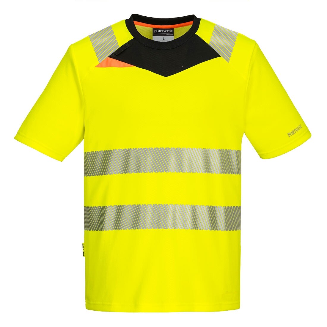 PORTWEST DX413 augstas redzamības īsroku sporta krekls 16