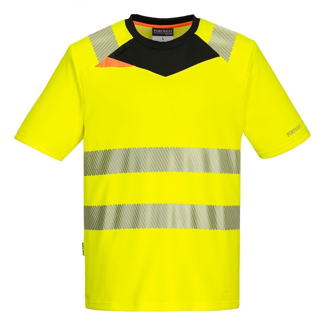PORTWEST DX413 augstas redzamības īsroku sporta krekls 1