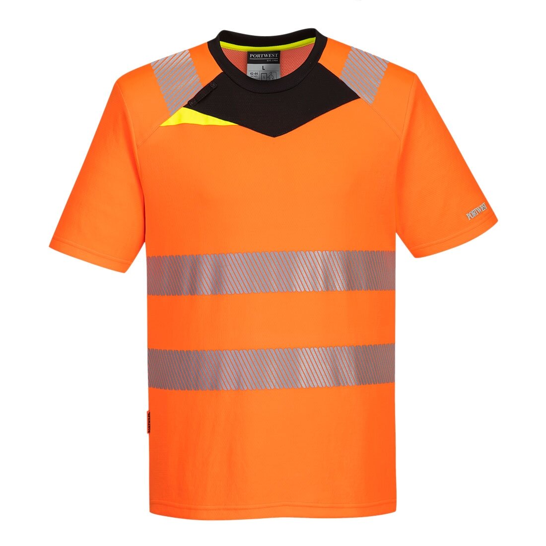 PORTWEST DX413 augstas redzamības īsroku sporta krekls PORTWEST DX413 augstas redzamības īsroku sporta krekls