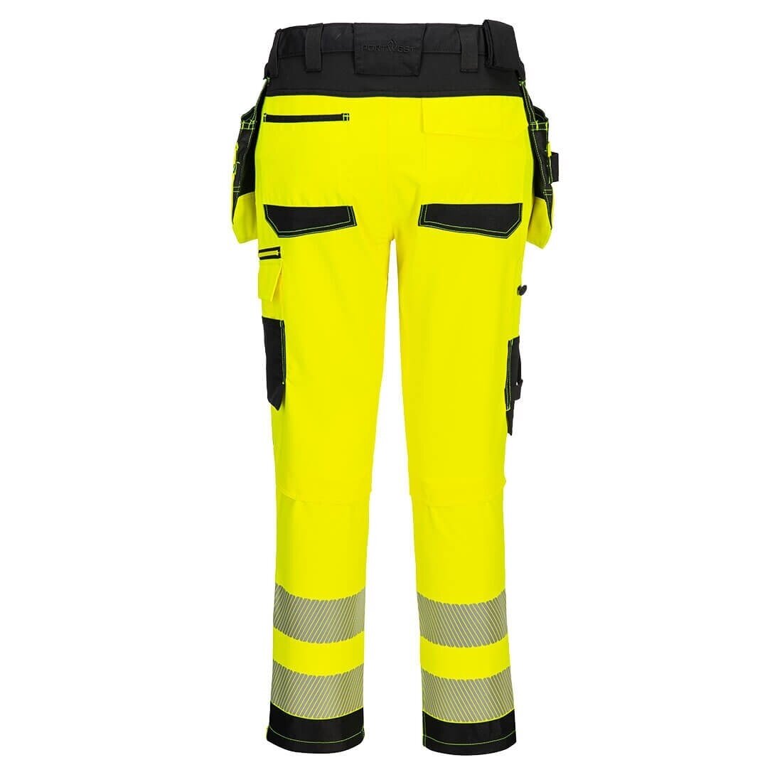 PORTWEST DX454 augstas redzamības darba bikses ar noņemamām kabatām 3
