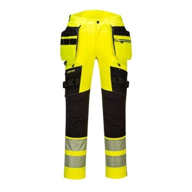 PORTWEST DX442 augstas redzamības bikses ar noņemamām kabatām 2 PORTWEST DX442 augstas redzamības bikses ar noņemamām kabatām 2