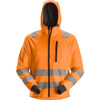 Džemperis ar kapuci AllroundWork Hi-Vis SNICKERS WORKWEAR, 3. klase, oranžs