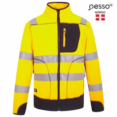 Džemperis Fleece Pesso FL02G dzeltens/zils