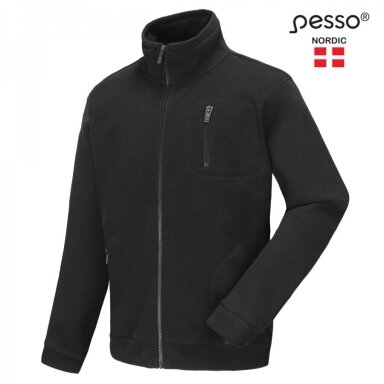 Džemperis Fleece Pesso FMJN, melns