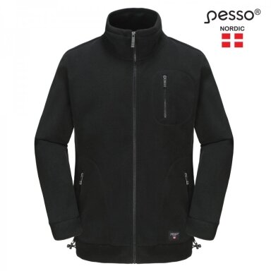 Megztinis Fleece Pesso FMJN , juodas Megztinis Fleece Pesso FMJN , juodas