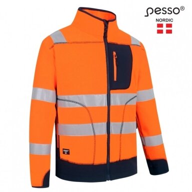 Džemperis Pesso FL02OR Flīsa oranža, zila