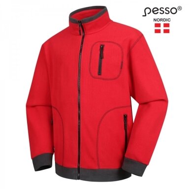 Megztinis Pesso FMR Fleece, raudonas