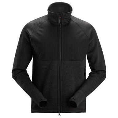 Džemperis SNICKERS WORKWEAR 8404 ar rāvējslēdzēju, melns