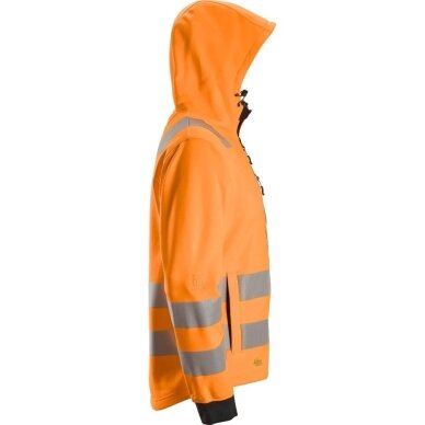 Džemperis ar kapuci AllroundWork Hi-Vis SNICKERS WORKWEAR, 3. klase, oranžs 1 Džemperis ar kapuci AllroundWork Hi-Vis SNICKERS WORKWEAR, 3. klase, oranžs 1
