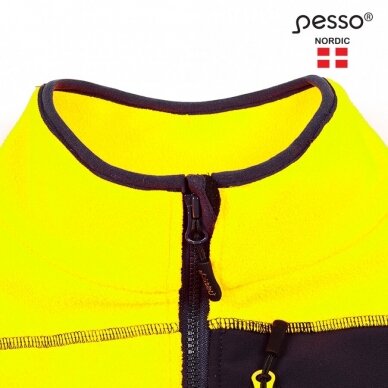 Džemperis Fleece Pesso FL02G dzeltens/zils 4