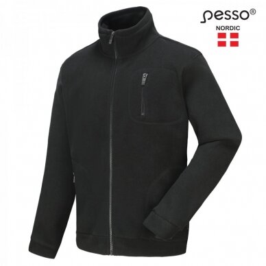 Megztinis Fleece Pesso FMJN , juodas Megztinis Fleece Pesso FMJN , juodas