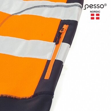 Džemperis Pesso FL02OR Flīsa oranža, zila 6
