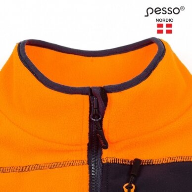 Džemperis Pesso FL02OR Flīsa oranža, zila 3