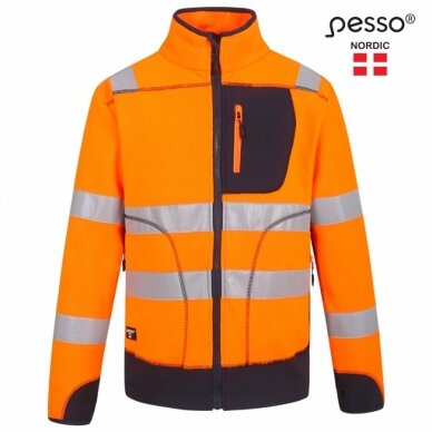 Džemperis Pesso FL02OR Flīsa oranža, zila 4