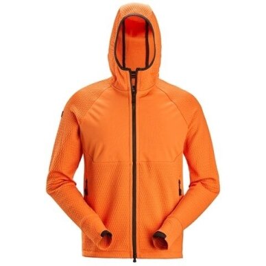 Džemperis SNICKERS WORKWEAR 8405 ar kapuci un rāvējslēdzēju, oranža