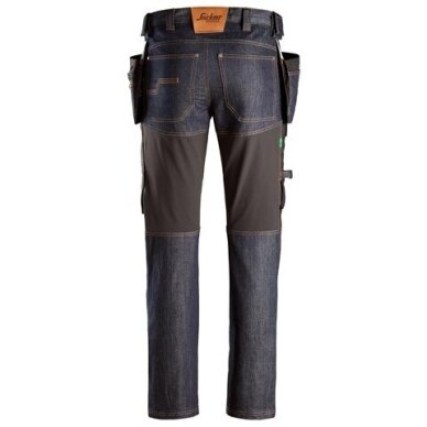 SNICKERS WORKWEAR FlexiWork 6955 džinsu darba bikses ar karājamām kabatām 1 SNICKERS WORKWEAR FlexiWork 6955 džinsu darba bikses ar karājamām kabatām 1