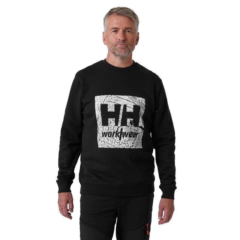 Džemperis HELLY HANSEN Grafiskais džemperis, melns 2 Džemperis HELLY HANSEN Grafiskais džemperis, melns 2