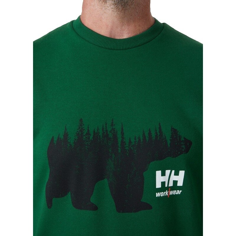 Džemperis HELLY HANSEN Grafiskais džemperis, zaļš 4 Džemperis HELLY HANSEN Grafiskais džemperis, zaļš 4