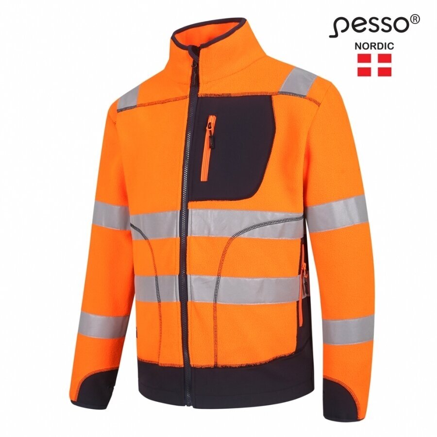 Džemperis Pesso FL02OR Flīsa oranža, zila 1