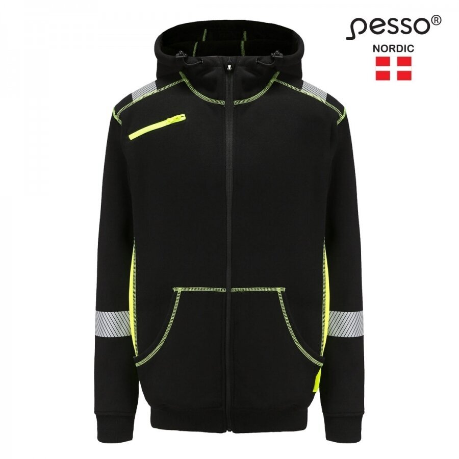 Džemperis Pesso JERSEY HV, geltonas/juodas 1 Džemperis Pesso JERSEY HV, geltonas/juodas 1