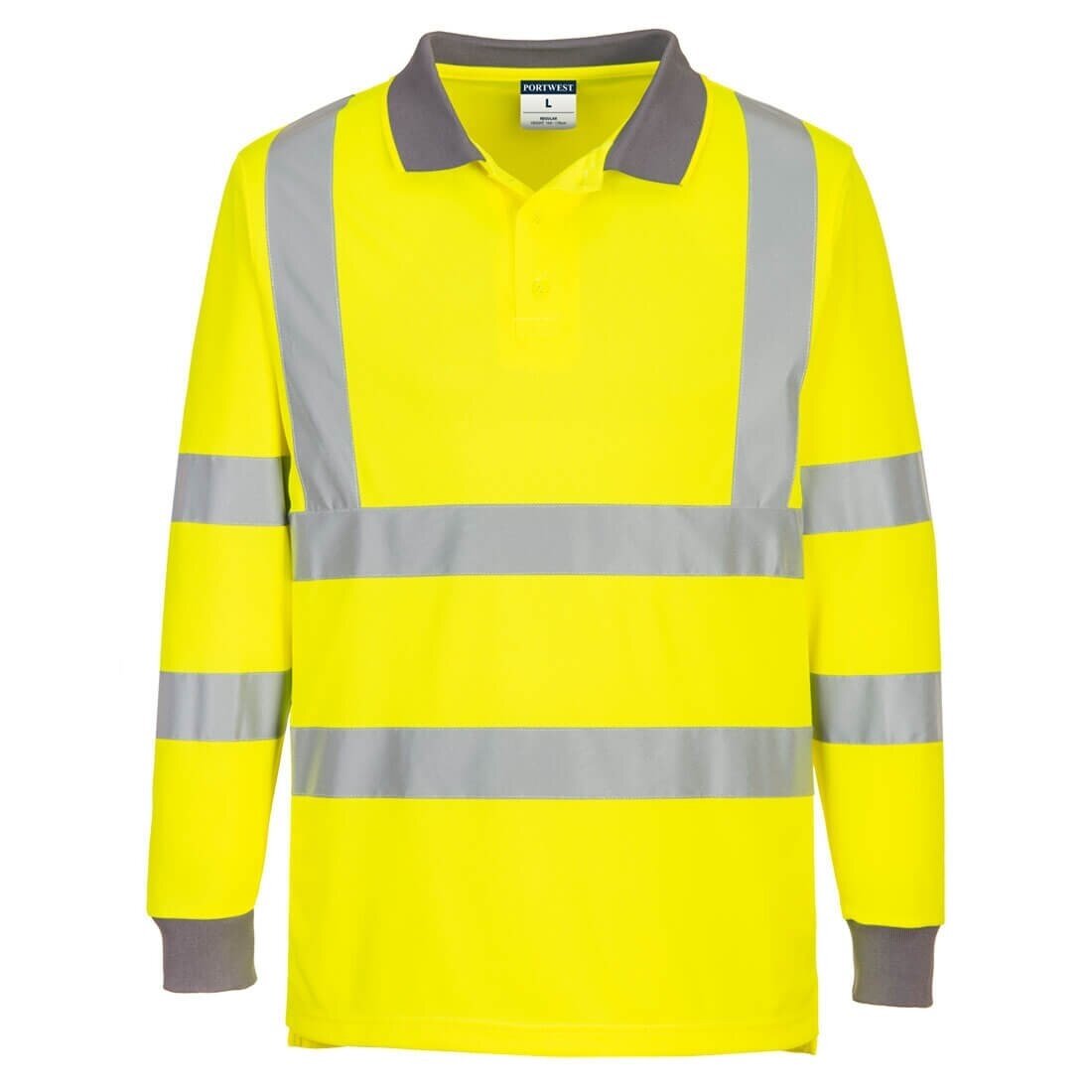 PORTWEST EC11 augstas redzamības polo krekls ar garām piedurknēm (6 gab.) 1 PORTWEST EC11 augstas redzamības polo krekls ar garām piedurknēm (6 gab.) 1