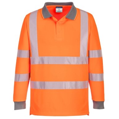 PORTWEST EC11 augstas redzamības polo krekls ar garām piedurknēm (6 gab.)