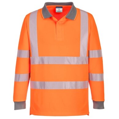 PORTWEST EC11 augstas redzamības polo krekls ar garām piedurknēm (6 gab.)
