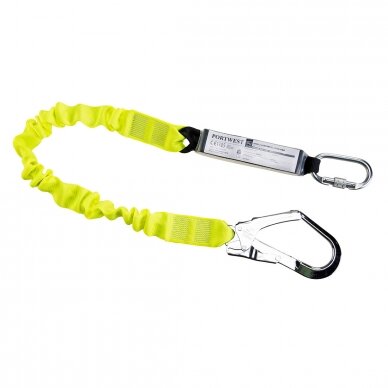 Elastīga PORTWEST FP53 viena gala virve ar triecienu absorbciju Elastīga PORTWEST FP53 viena gala virve ar triecienu absorbciju