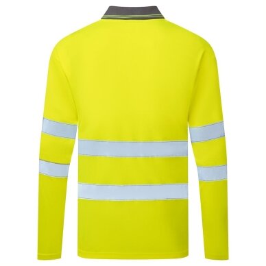 PORTWEST ES277 augstas redzamības polo krekls ar garām piedurknēm 2 PORTWEST ES277 augstas redzamības polo krekls ar garām piedurknēm 2