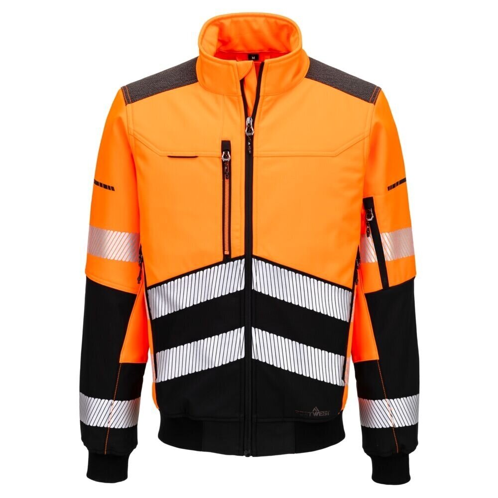 Augstas redzamības PORTWEST EV468 Softshell bomberjaka 3