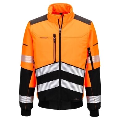 Augstas redzamības PORTWEST EV468 Softshell bomberjaka 3