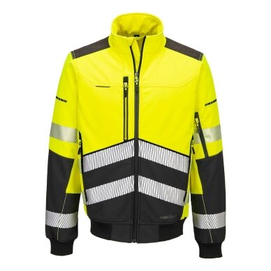 Augstas redzamības PORTWEST EV468 Softshell bomberjaka