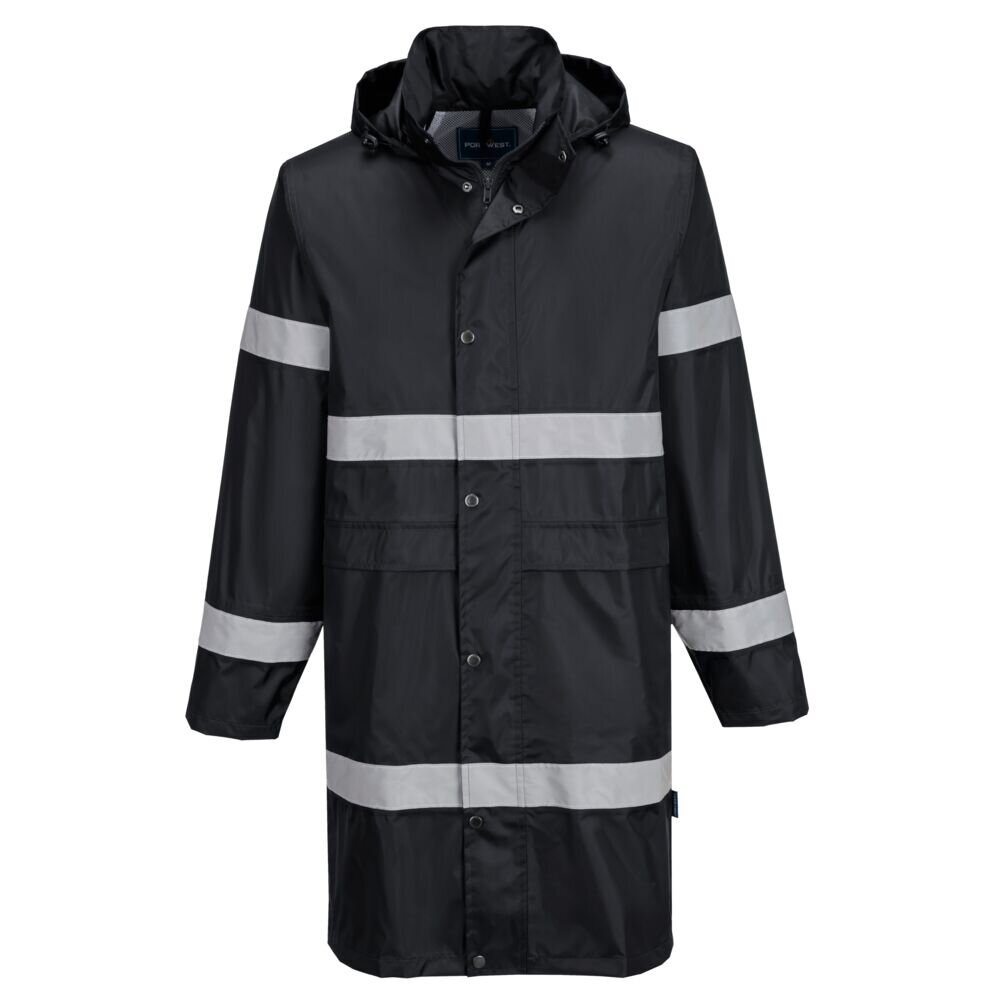 Ūdensnecaurlaidīga PORTWEST F437 garā lietus jaka (100 cm) 19
