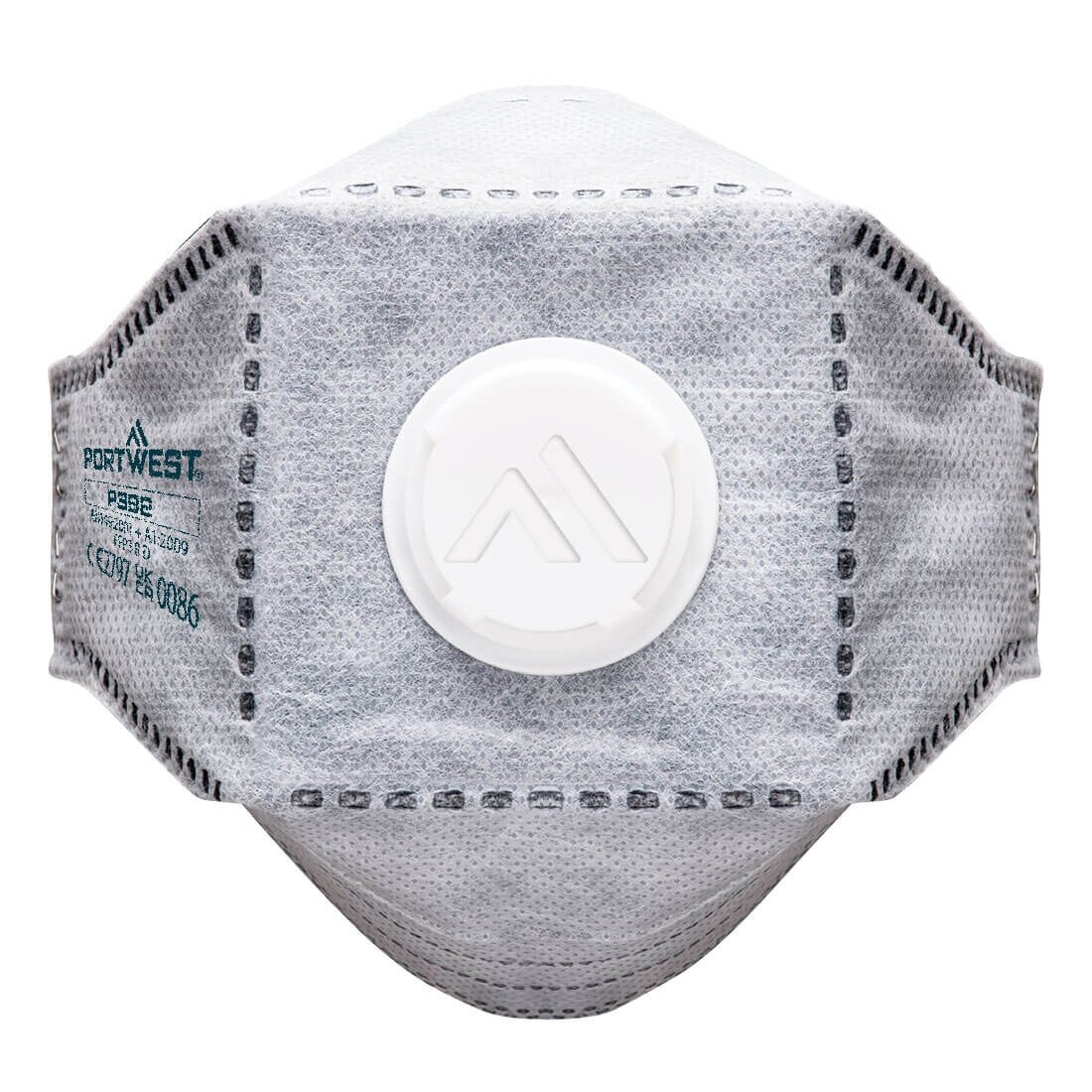FFP2 dzīvoklis Portwest P392 salokāmo vārstu respirators, 10 gab. 1 FFP2 dzīvoklis Portwest P392 salokāmo vārstu respirators, 10 gab. 1