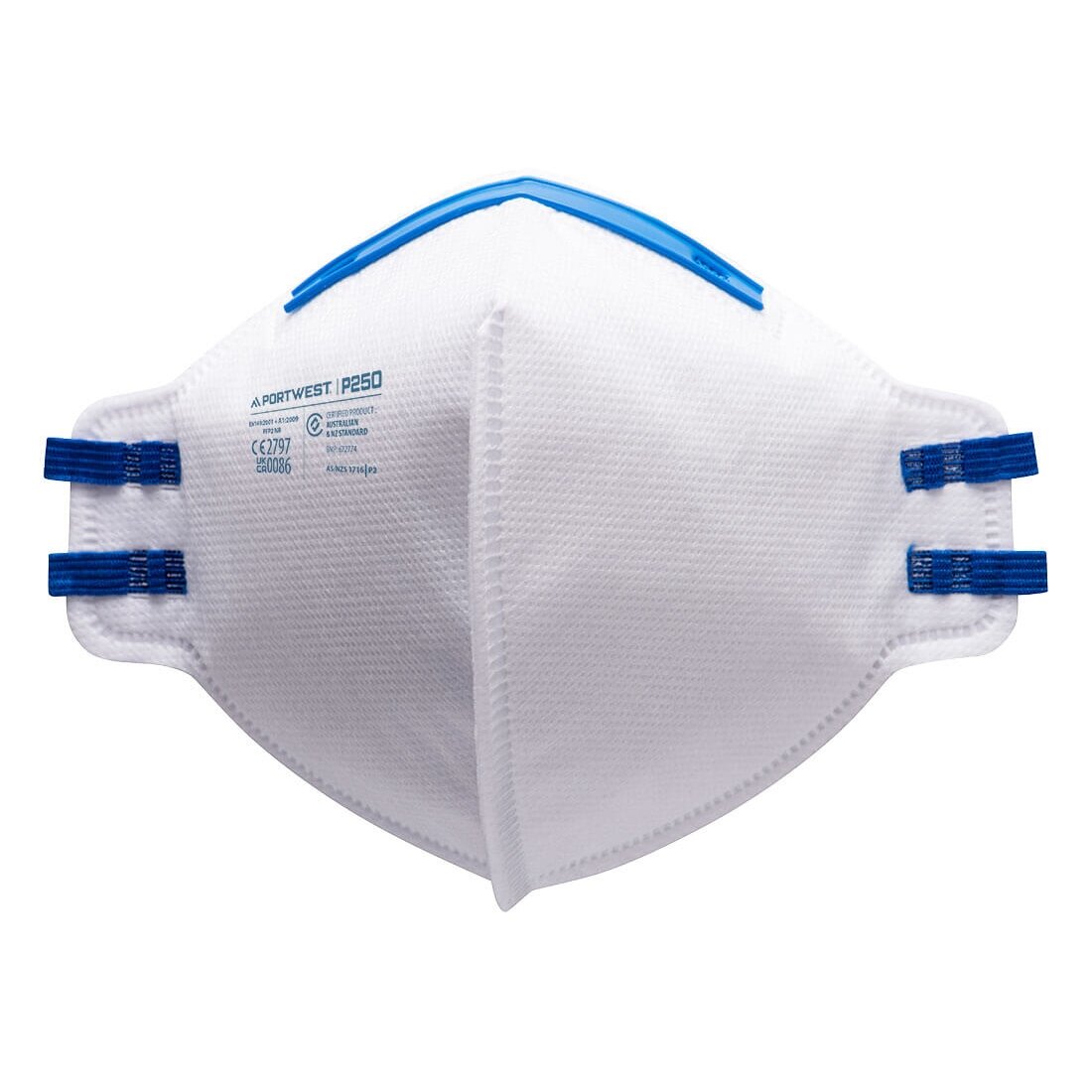 FFP2 salokāms respirators PORTWEST P250 pret daļiņām 1 FFP2 salokāms respirators PORTWEST P250 pret daļiņām 1