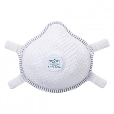 FFP3 Dolomite Portwest P371 respirators ar vārstu, 5 gab. FFP3 Dolomite Portwest P371 respirators ar vārstu, 5 gab.