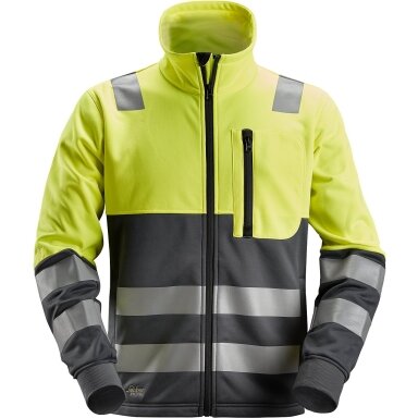 Flīsa džemperis AllroundWork Hi-Vis SNICKERS WORKWEAR, 2. klase, dzeltens