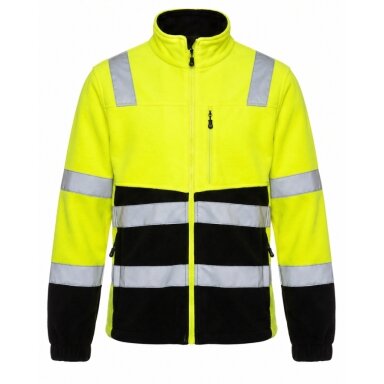 Flīsa džemperis BoSafety FLEECE FIT Hi-Vis 3. klase
