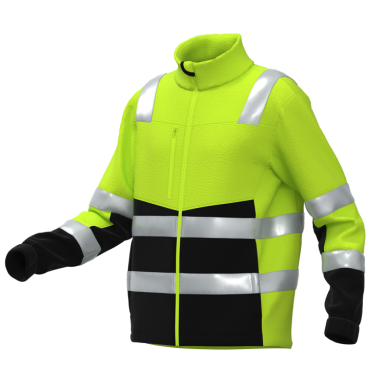 Flīsa džemperis BoSafety FLEECE FIT Hi-Vis 3. klase 3