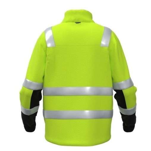 Flīsa džemperis FLEECE-FIT-C2-0402 ar atstarojošām svītrām, labi redzamām detaļām un augstu apkakli. 3