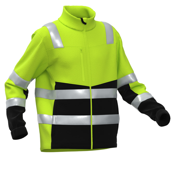 Flīsa džemperis BoSafety FLEECE FIT Hi-Vis 3. klase 2 Flīsa džemperis BoSafety FLEECE FIT Hi-Vis 3. klase 2