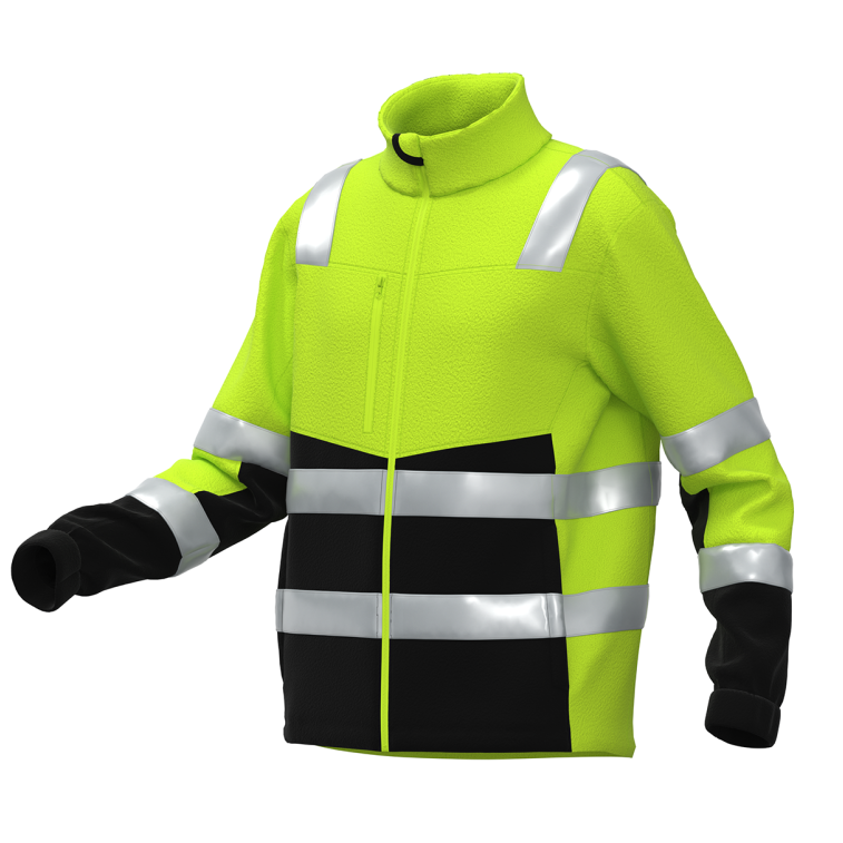 Flīsa džemperis BoSafety FLEECE FIT Hi-Vis 3. klase 3 Flīsa džemperis BoSafety FLEECE FIT Hi-Vis 3. klase 3